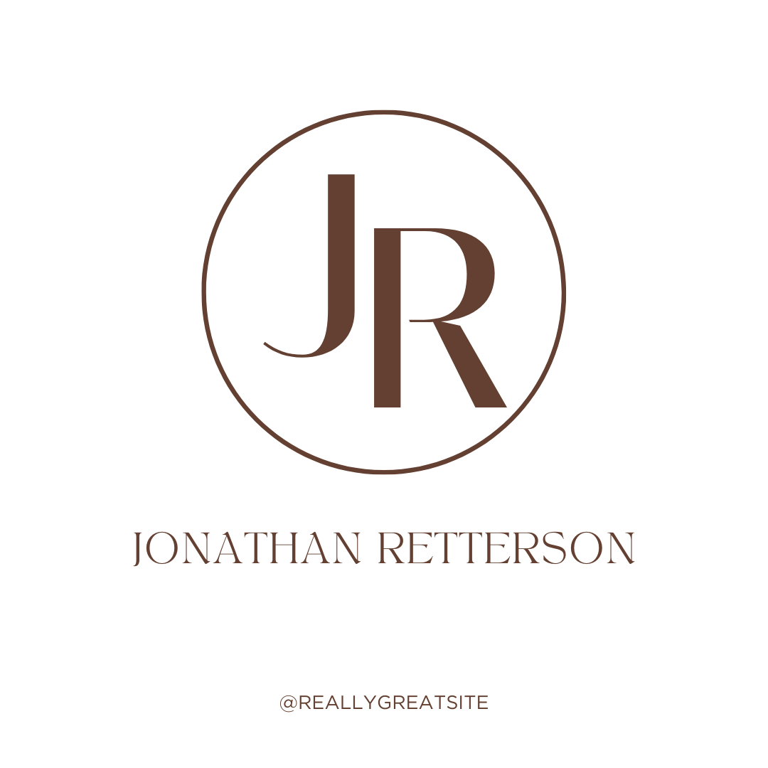 Beige Minimalist Initial Brand Logo Instagram Post